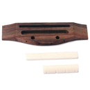 Ukulele Rosewood Bridge, Bone Saddle Nut and Nut, Fretboard Points for Guitar