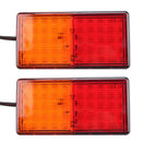 1 Pair 50Led Rear Trailer Tail Light Caravan Boat Truck Stop Indicator Lamp