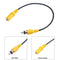 27cm 3.5mm Female Audio Port to RCA Male Plug Adapter Connector Cable Wire A