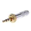 High Quality 3.5mm Stereo Screw Lock Male Conductor Connector Replacement for