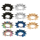 10Pcs Stainless Steel Womens Mens Punk Rock Loop Hoop Earrings Huggie Studs