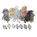 350pcs DIY Bail Charms Pendants Accessory Jewelry Making Findings Leaf Shape