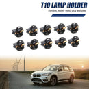 10x for Car License Plate Light Dome Map Lamp T10 Wedge Bulb Socket Twist Lock