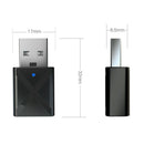 Car 2-in-1 Transmitter Receiver Wireless Audio USB Bluetooth FM Adapter 5.0&M