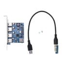 PCI-E to 4 Ports USB 3.0 Expansion Card, Interface USB 3.0 4-Port Express Card