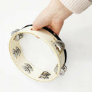 Tambourine Double Row Jingles Tamborine with Dove Bible Patter for Church