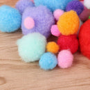 New 200Pcs Assorted Colors Craft Pom Poms Creative Making Hobby Supply DIY Tools