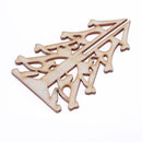 2pcs Christmas Tree Wood Chip Ornaments Xmas Hanging Pendant Decor A