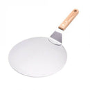 Stainless Steel Pizza Peel Shovel With Wooden Handle Cake Shovel Baking Too M9B7