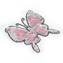 Butterfly Reversible Change color Sequins Sew On Patches DIY Patch Applique ZFME