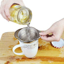 Stainless Steel Food Can Strainer Sieve Tuna Press Lid New C0U9 Oil S8T2 Dr A7D6