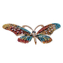 Black Butterfly Brooch Mix Color Rhinestone Brooches For Women Lady Fashion