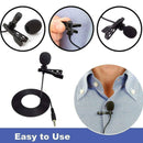 Clip-on Lapel Mini Lavalier Mic Microphone 3.5mm For Mobile Phone PC Recording^^