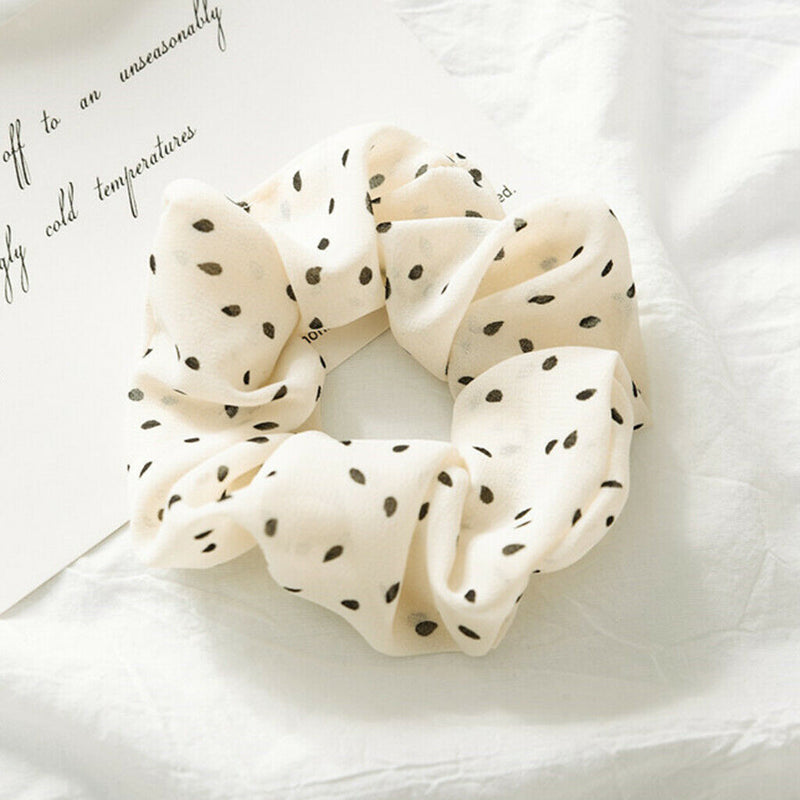 21x Fashion Womens Dot Scrunchies Stretchy Hair Rope  Hair Accessories