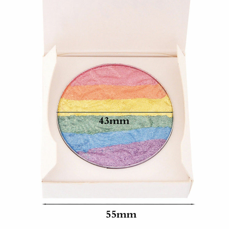 Rainbow Highlighter Shimmer Eyeshadow Palette Blusher Contour   Makeup SP