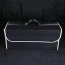 Trunk Organizer Felt Cloth Foldable Car SUV Storage Bag Cargo Box Portable Black
