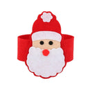 8Pcs Christmas Santa Napkin Rings Serviette Holder Dinner Table Party Decor
