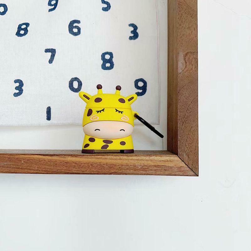 Lovely Giraffe Style Protective Case Silicone Cover for Airpods 1/2 Accessories
