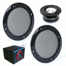 2pcs 3"inch Car Speaker Decorative Circle Cover with Protective Grille DIY Black
