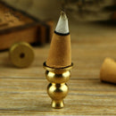 Brass Calabash Shape Incense Burner Holder Coils Stick Spiral Censer