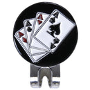 Magnetic cap clip removable metal golf black poker marker set H8T7