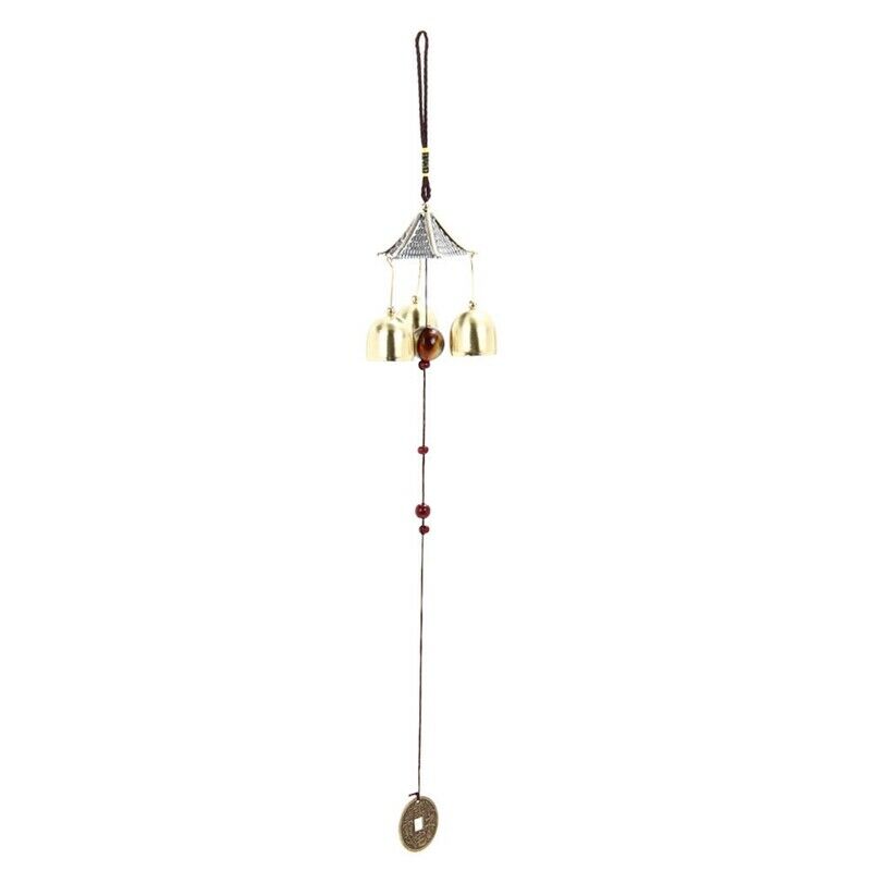 Outdoor Living Yard Wind Chimes Hanging Docor Garden Copper Windchimes 3 Be