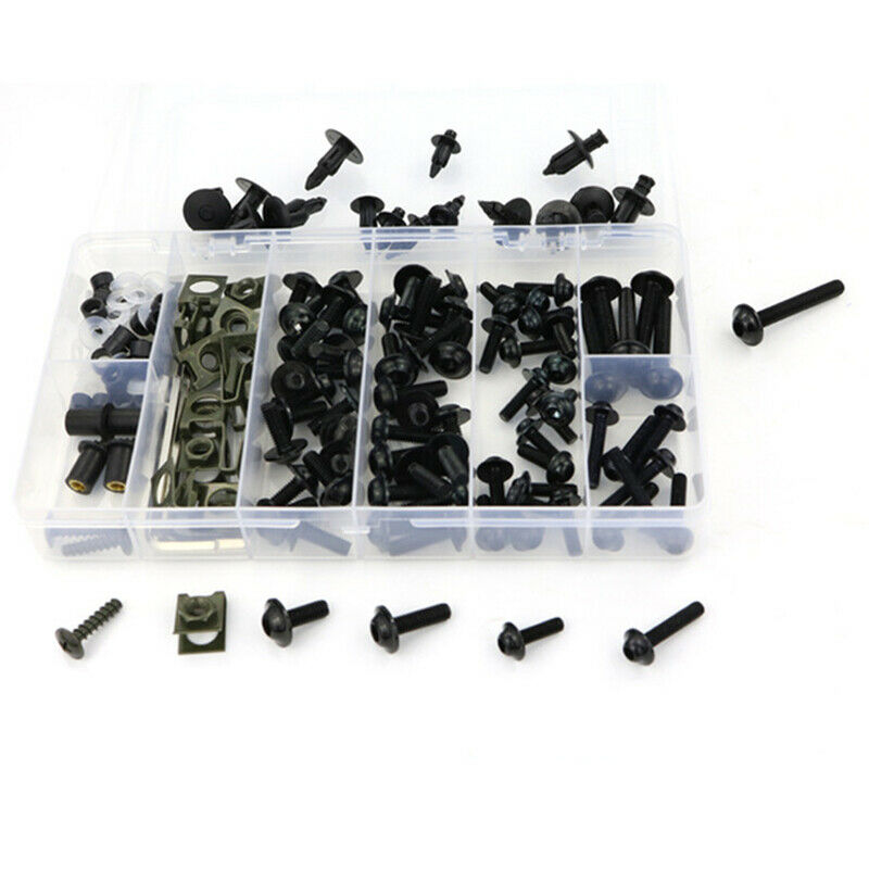 198 Pcs Full Motorcycle Fairing Bolt Set Nut Bolt, Clip Screw Full Set For  G9J9