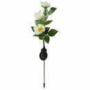 Solar Camellia Flower Lights, Solar Powered Garden Outdoor Decorative Lands