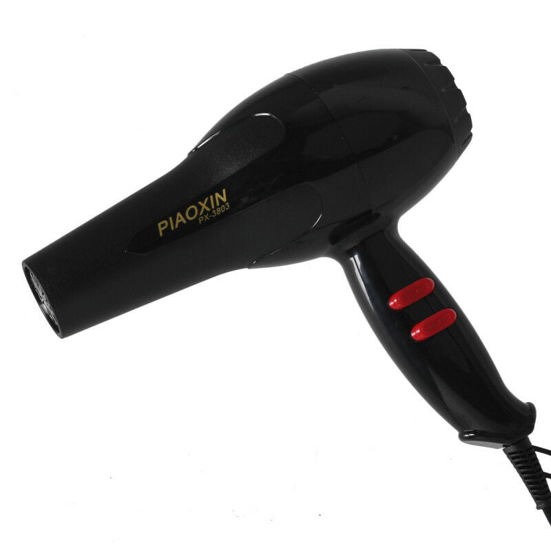 Pro Hair Dryer 1600W All Type Hair Blow Dryer Blower Salon Black Hot & Cold Wind