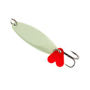 3Pcs Luminous Fishing Lures Metal Baits Spinner Baits Spoons Treble Hook 7g