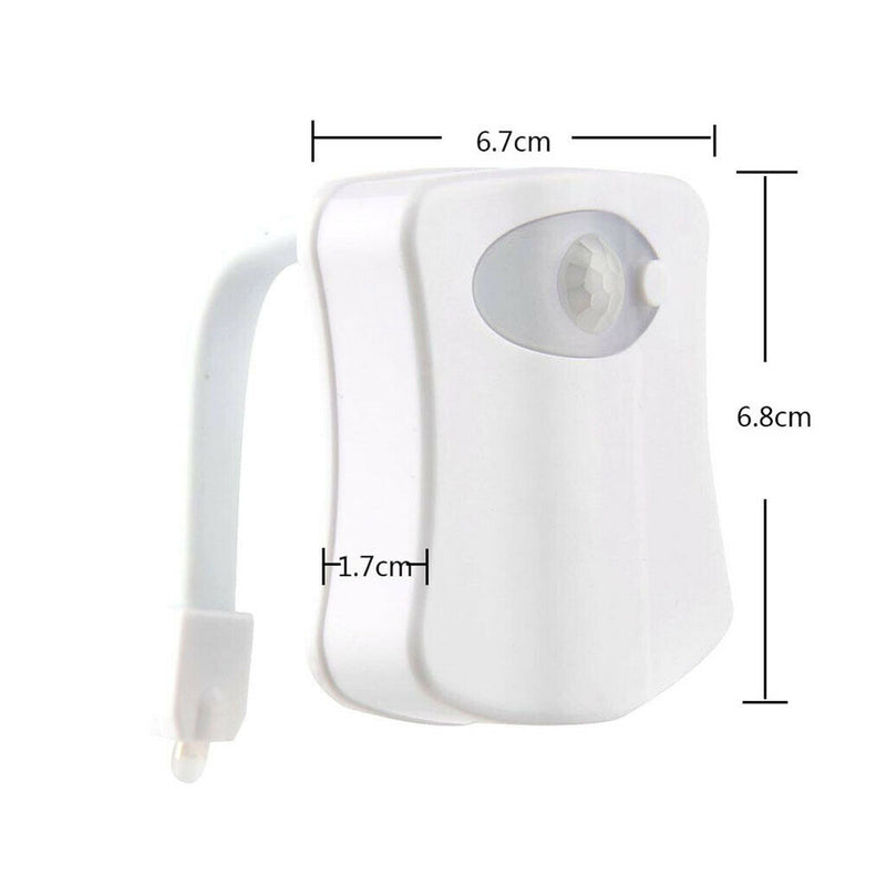 2 Pieces LED Toliet Bathroom Lamp Motion Sensor  Seat 16 Colors Light