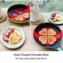 Baking Tools Silicone Four heart-shaped For Waffles Pancake Eggplant Waffle U2P2