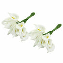 12Pcs Mini Calla Artificial Flower Bouquet Wedding Decoration DIY Wreath Gi