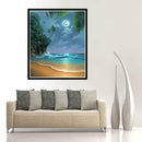 Moon Sea DIY 5D Full Drill Diamond Painting Embroidery Cross Stitch Decor