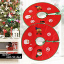 60cm Christmas Tree Apron Non-woven Xmas Tree Skirt Carpet Party Ornaments