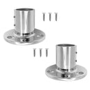 1 Pair 316 Stainless Steel Boat Hand Rail Fitting 22mm Round Stanchion Base