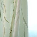 Butterfly Printed Cotton and Linen Living Room Bedroom Curtain (Green)