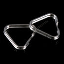 4Pcs Replacement Chrome Finish Split Ring Camera Strap Triangle Rings Hook ES
