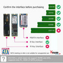 SATA3.0 22 Pin to M.2 SSD Computer Adapter Expansion Card KEY B-M NGFF Converter