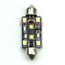 42mm 15W 2- + 4-LED 3528 SMD Super Bright Error Free Canbus Festoon Bulb