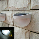 2018Waterproof 6 LED Solar Power Light Sensor Wall Light Outdoor Garden FencE3B5