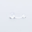 8Pcs Transparent Clear Acrylic Nose Ear Lip Belly Flexible Body Piercing Jew Gw