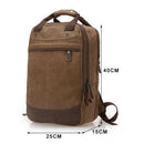 Canvas Shoulder Bag Handbag with Two Large Bag Backpack Computer Backpack S