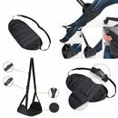 Travel Airplane Train Footrest Adjustable Folding Foot Rest Lounger Leg Hammock