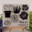 flower Silicone Clear Stamp Transparent Rubber Stamps DIY Scrapbook M&O