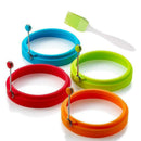 Nonstick Silicone Egg Ring Pancake Mold, Round Egg Rings Mold Pancake Mold  S4L4