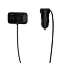 Baseus T Typed S-16 FM Transmitter Bluetooth Handsfree Car Kit MP3 Player A