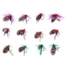 12pcs Fly Fishing Lure Baits Set Dry Flies Wet Flies Fishing Tackle