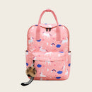Cute Pony Print Backpack Women Casual Rucksack Girls School Bag (Pink)