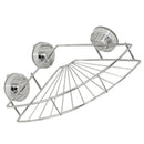 Bathroom shelf shelf steel shelf bathroom angular shower tray with suction
